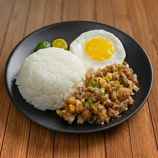 Sisig & Egg with Rice
